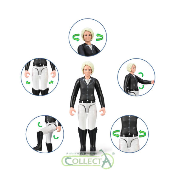 CollectA Αναβάτρια Αγώνων Κούρσας Με Καπέλο Ιππασίας (84249) - Image 2
