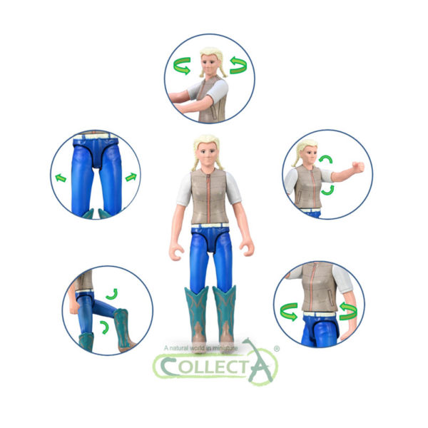 CollectA Αναβάτρια Αγώνων Επίδειξης Με Καουμπόικο Καπέλο (84250) - Image 2