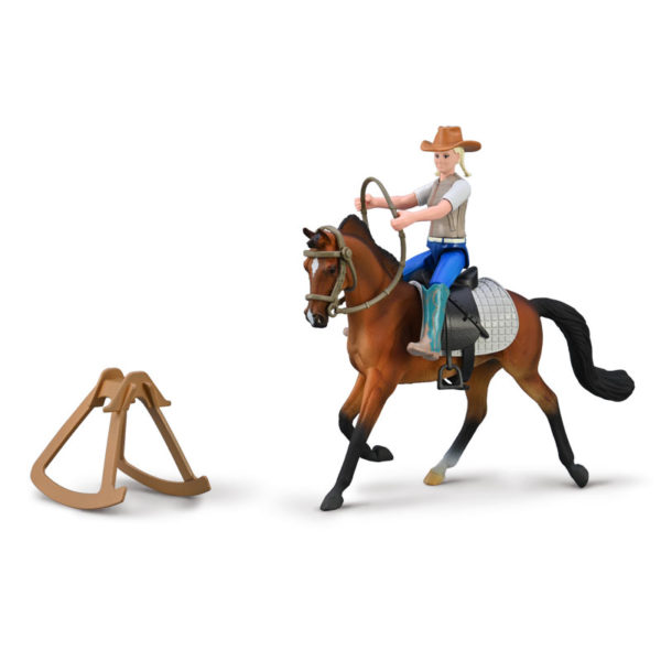 CollectA Στάβλος Με Αναβάτρια - Αλογο Και Αξεσουάρ (84246) - Image 4