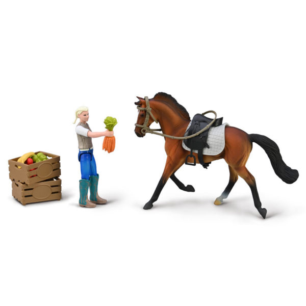 CollectA Στάβλος Με Αναβάτρια - Αλογο Και Αξεσουάρ (84246) - Image 5