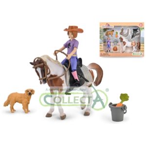 CollectA Μικρή ιππεύτρια Εμμα με ζώα και αξεσουάρ (κουτί) (84320)